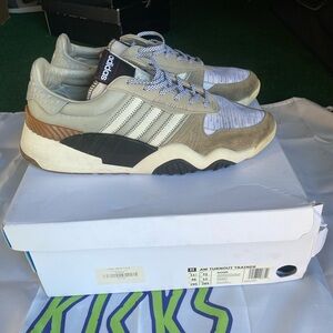 Adidas AW Turnout Trainer in Brown, White, and Black